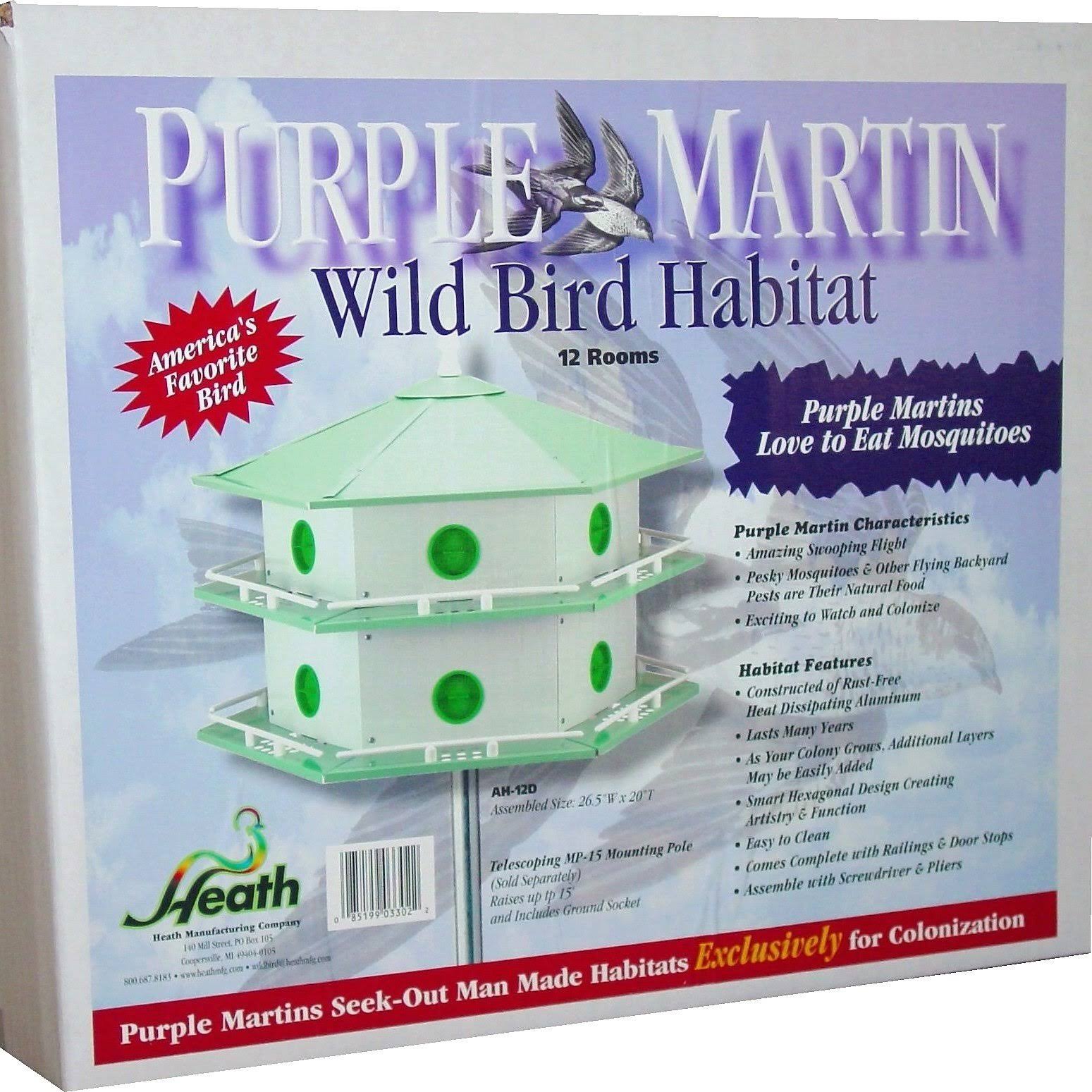 Heath Aluminum Purple Martin House - Image 2