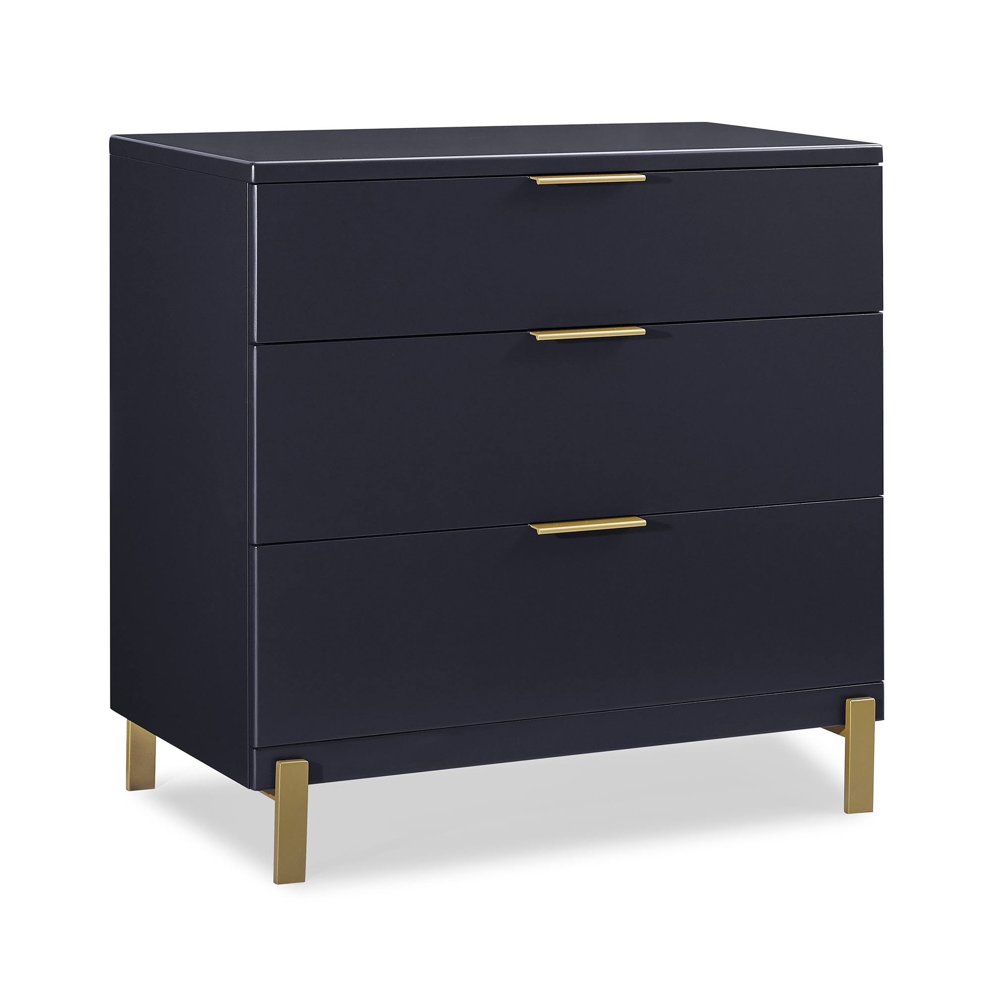 Delta Children Hendrix 3 Drawer Dresser in Bianca White/Bronze - Image 7