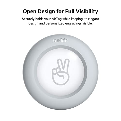 Belkin Apple AirTag Secure Holder with Key Ring – Durable, Scratch-Resistant Case with Open Face & Raised Edges – Protective AirTag Keychain Accessory for Keys - Image 5