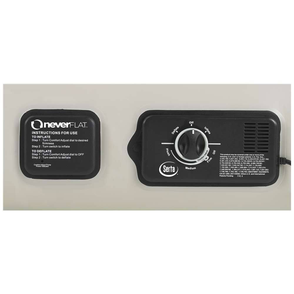 Serta Raised Air Bed with Never Flat Pump, Queen - Image 2