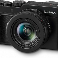 Panasonic Lumix LX100 II Large Four Thirds 21.7 MP Multi Aspect Sensor 24-75mm Leica DC VARIO-SUMMILUX F1.7-2.8 Lens Wi-Fi and Bluetooth Camera with 3 LCD, Black (DC-LX100M2)