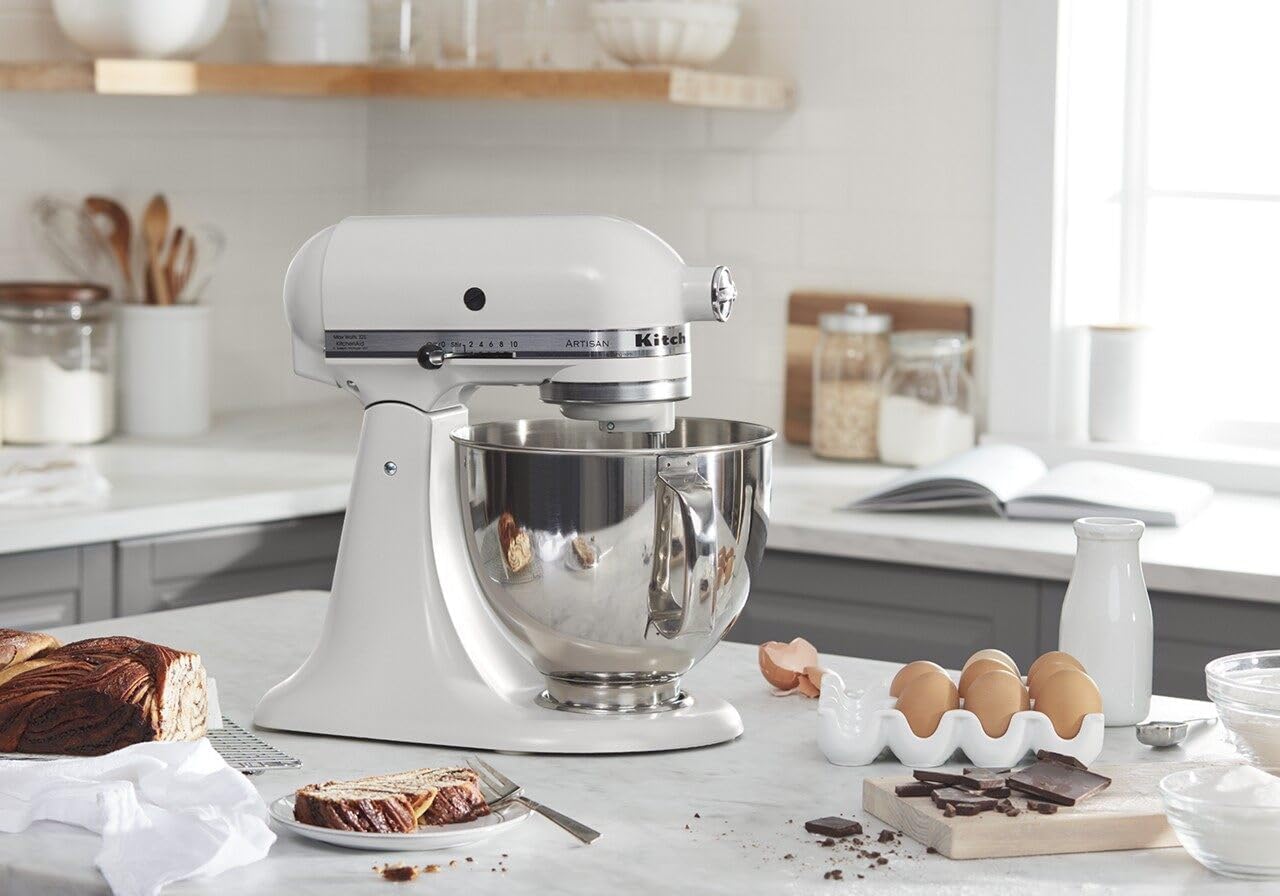 KitchenAid Artisan Series 5 Quart Tilt Head Stand Mixer with Pouring Shield KSM150PS, Cast Iron - Image 93