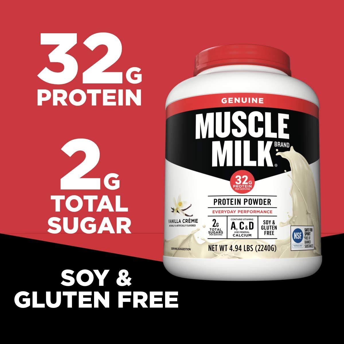 Muscle Milk Genuine Protein Powder, Vanilla Creme – 4.94 lb - Image 10