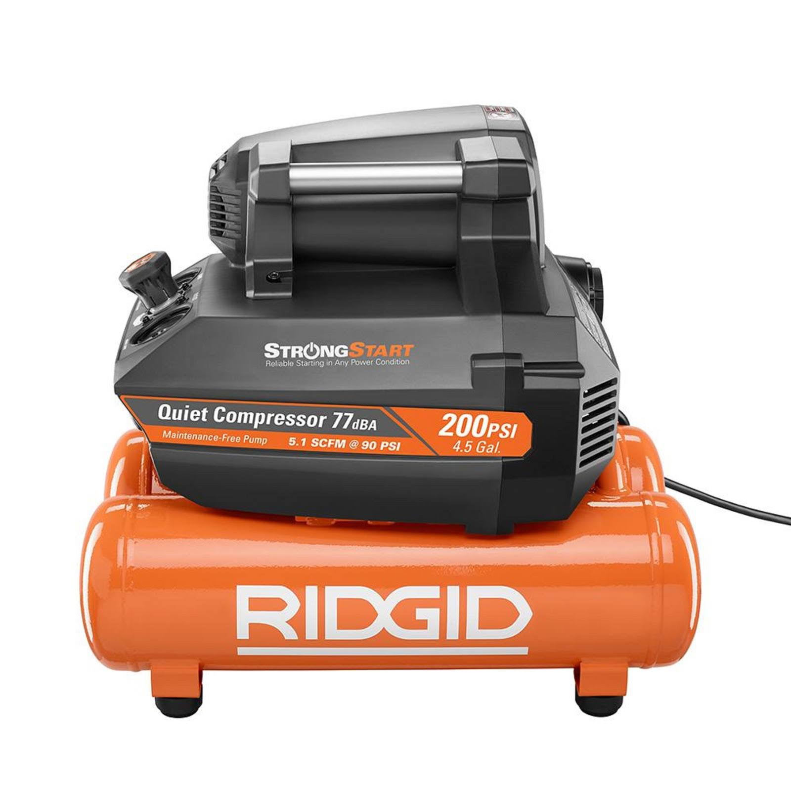 Ridgid 4.5 gal. Portable Electric Quiet Air Compressor - Image 2