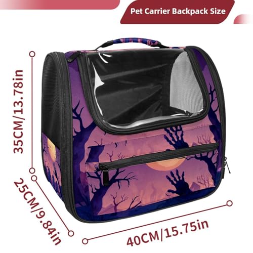 Halloween Pet Carrier Airline Approved Pet Carrier Bag Dog Carrier for Small Medium Cats Dogs Puppies Kitten - Image 65