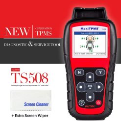 Autel MaxiTPMS TS508 with Free Screen Wiper Relearn Tool TPMS Programming TPMS Reset Sensor Activation Key Fob Testing Relearn by OBD Tire Type/Pressure Selection Advanced TS408
