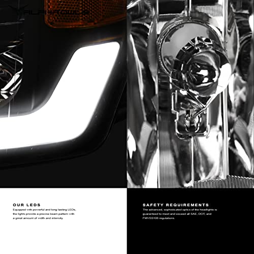 Alpha Owls 8710401 Crystal Headlights With Switchback Sequential LED Light Bar & Startup Light – Black Amber Fits 2009-2018 Dodge Ram 1500 2500 3500/2019-2023 Classic Halogen Models - Image 22