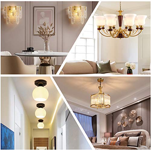 KLG E12 LED Candelabra Bulb 4W Equivalent to 40W T3/T4 E12 Candelabra Base Bulbs, Daylight White 5000K for Ceiling Fan, Chandelier AC120V, Not Dimmable 6 Pack - Image 5