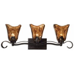 Uttermost 22801 Vetraio 3 Light Bronze Vanity Strip