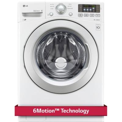 LG WM3270CW 4.5 Cu. ft. White Front Load Washer - Image 9