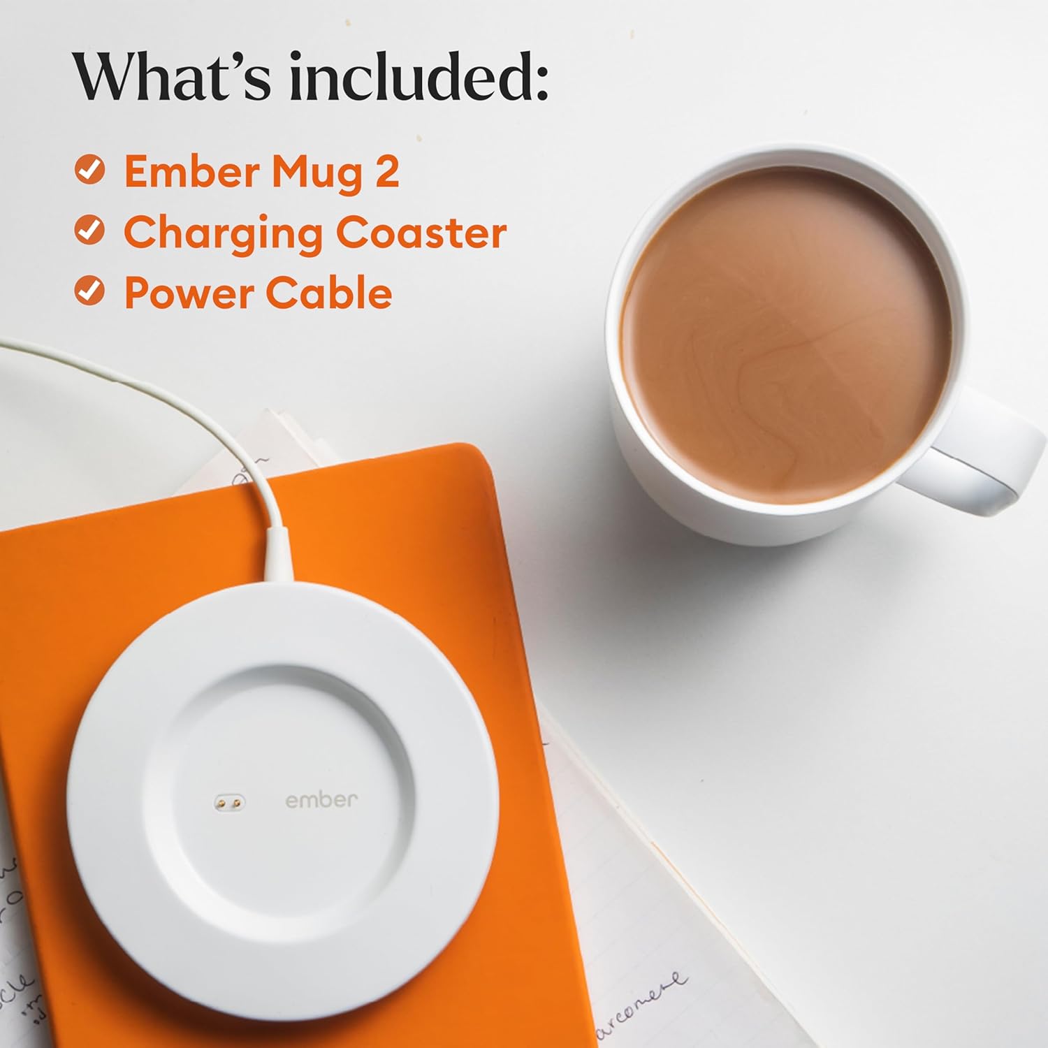 Ember Temperature Control Smart Mug 2, 14 Oz, App-Controlled Heated Coffee Mug with 80 Min Battery Life and Improved Design, White - Image 31