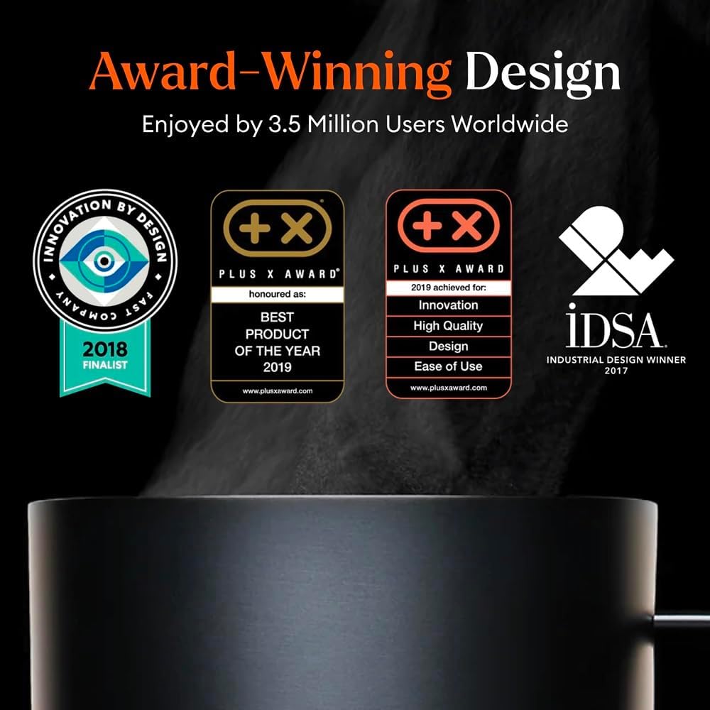 Ember Temperature Control Smart Mug 2, 14 Oz, App-Controlled Heated Coffee Mug with 80 Min Battery Life and Improved Design, White - Image 11