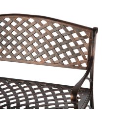 Alternative view of Patio Sense Cast Aluminum Patio Bench, Antique Bronze