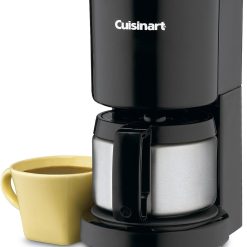 Cuisinart DCC-450BK 4-Cup Coffeemaker with Stainless-Steel Carafe, Black