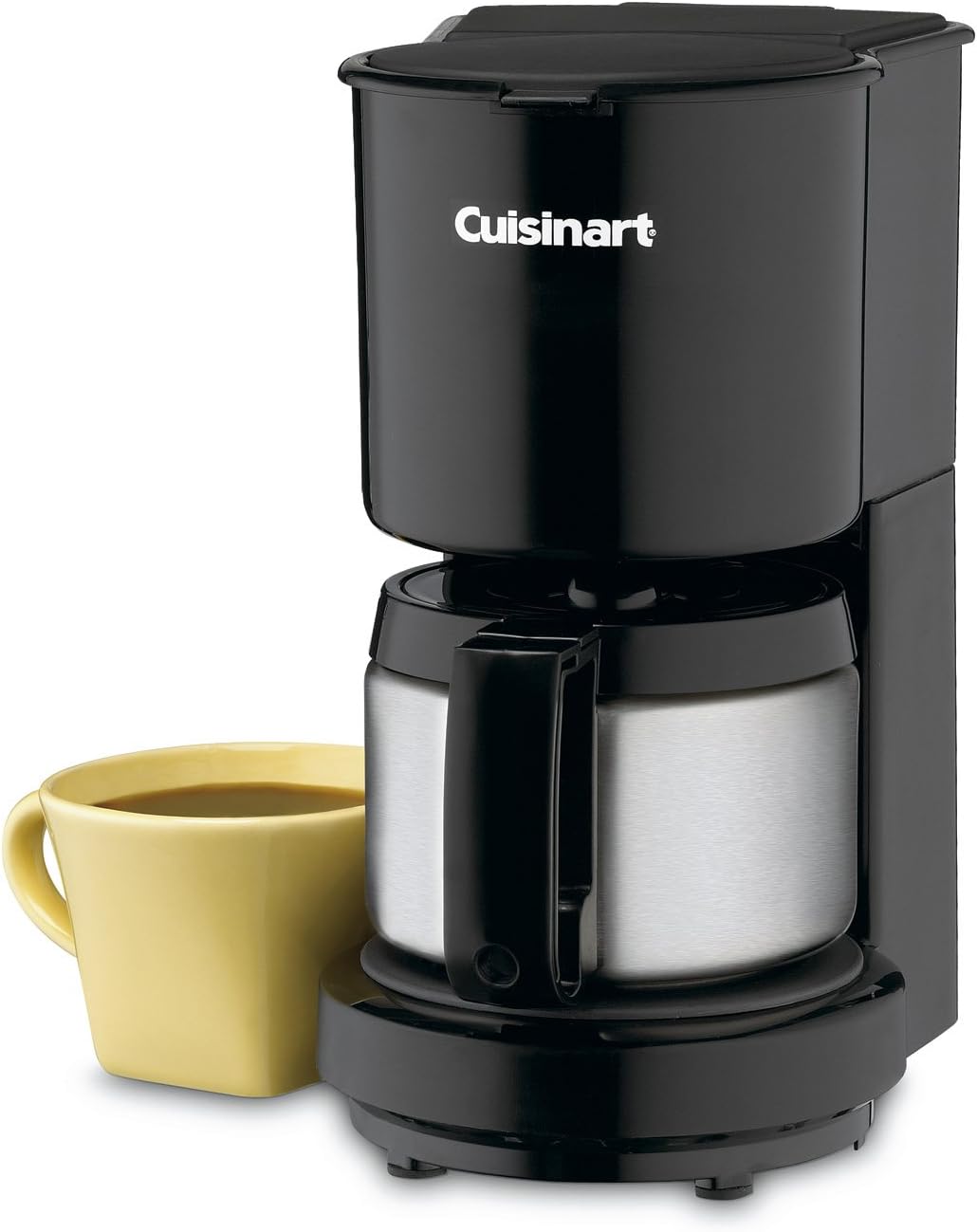 Cuisinart DCC-450BK 4-Cup Coffeemaker with Stainless-Steel Carafe, Black