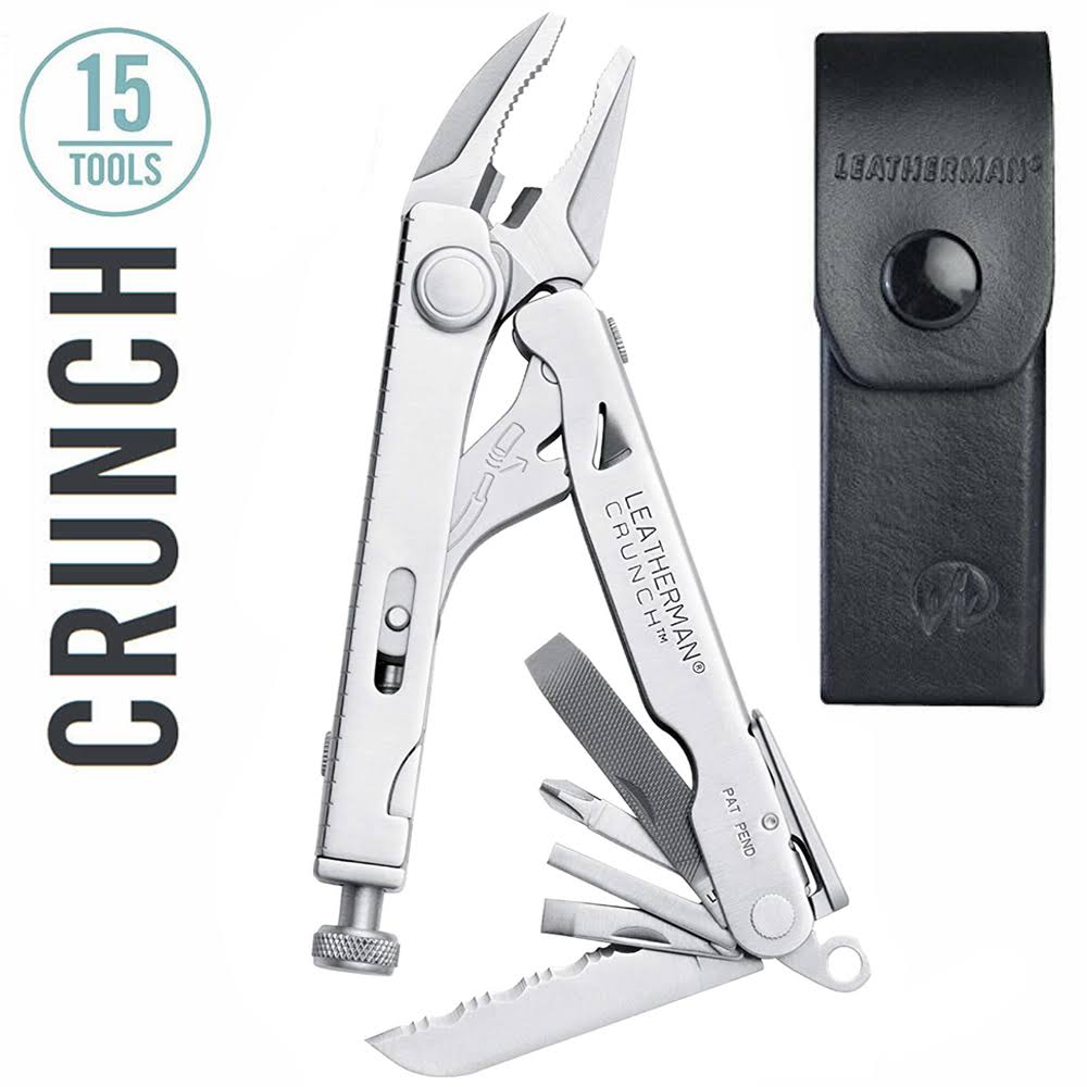 Leatherman Crunch Multi-Tool with Leather Sheath - Image 2