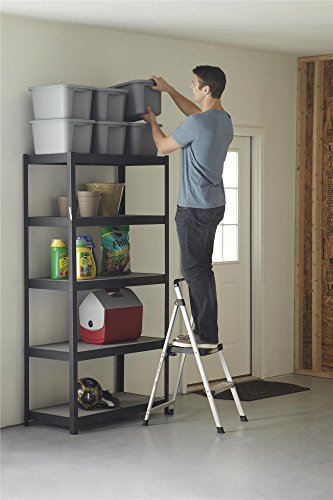 COSCO 2 Step Lite Solutions Folding Step Stool, Aluminum/Black - Image 7