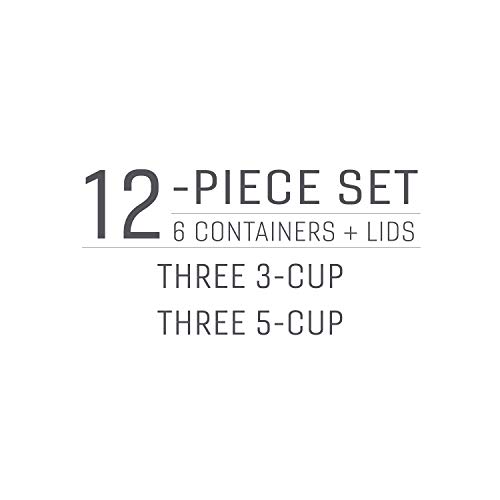 Rubbermaid EasyFindLids with Press & Lock Leak Proof Lids Food Storage Set, Meal Prep Containers, 12 Piece, Clear - Image 3
