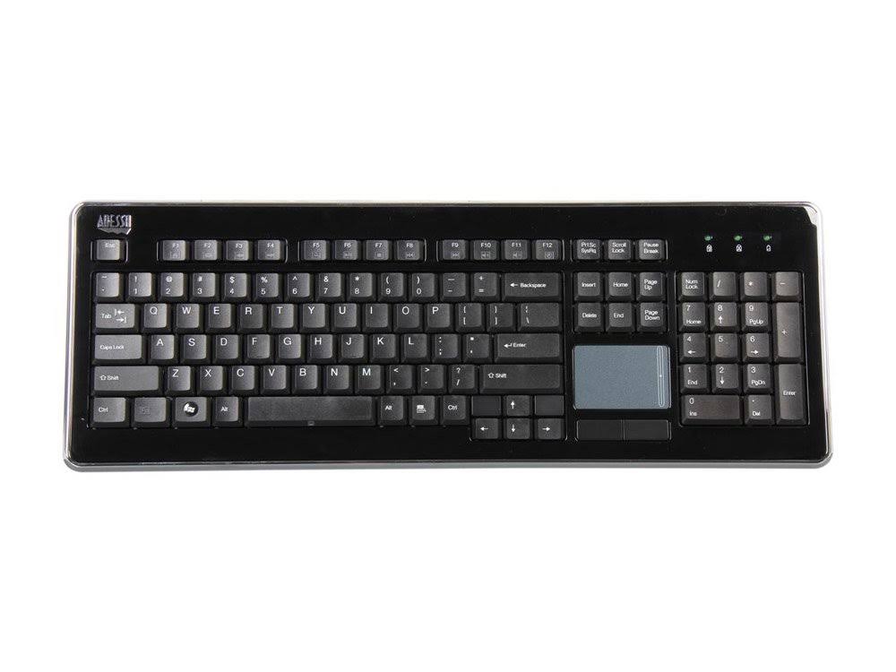 Adesso WKB-4400UB – Wireless SlimTouch Desktop Touchpad Keyboard - Image 2