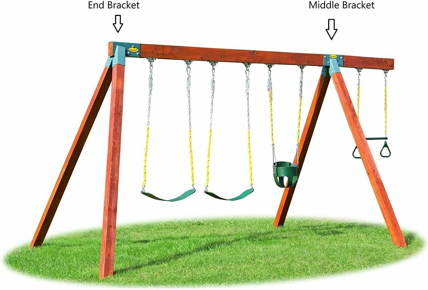 Eastern Jungle Gym Easy 1-2-3 90?? A-Frame Swing Set Bracket Heavy Duty for EZ, Simple Install – DIY Swing Set Parts - Image 7