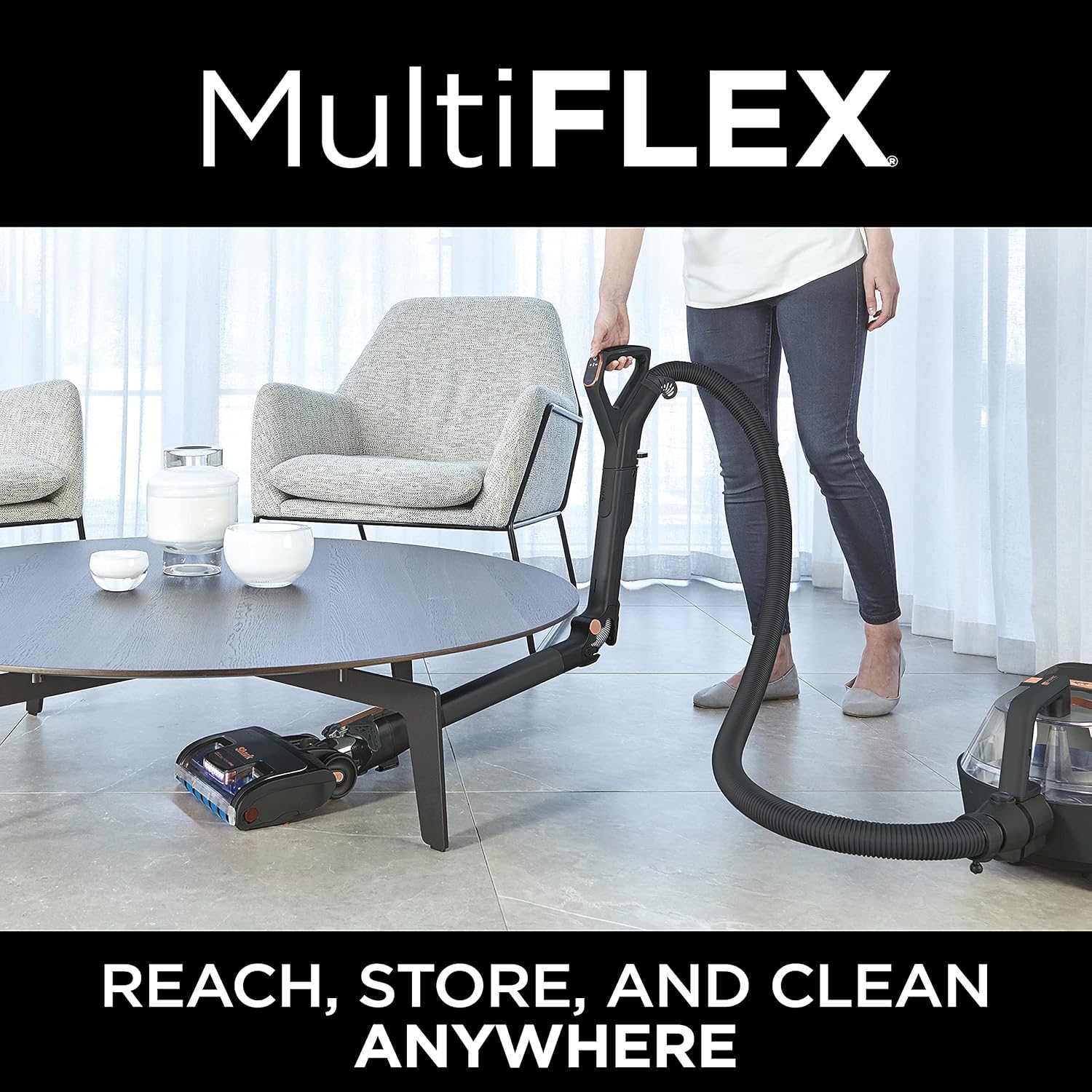 Shark CZ2001 Canister Vacuum Vertex Bagless Corded with Self-Cleaning Brushroll & DuoClean PowerFins, Black/Copper, Placeholder - Image 11