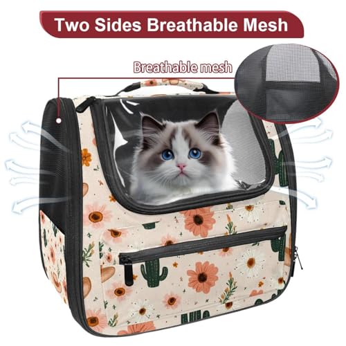 Halloween Pet Carrier Airline Approved Pet Carrier Bag Dog Carrier for Small Medium Cats Dogs Puppies Kitten - Image 3