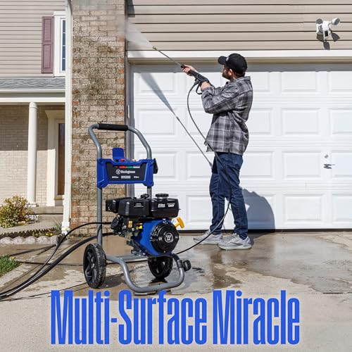 Westinghouse WPX3400 Gas Pressure Washer, 3400 PSI and 2.6 Max GPM, Onboard Soap Tank, Spray Gun and Wand, 5 Nozzle Set, for Cars/Fences/Driveways/Homes/Patios/Furniture - Image 7