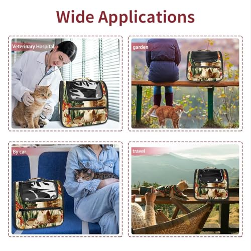 Halloween Pet Carrier Airline Approved Pet Carrier Bag Dog Carrier for Small Medium Cats Dogs Puppies Kitten - Image 85