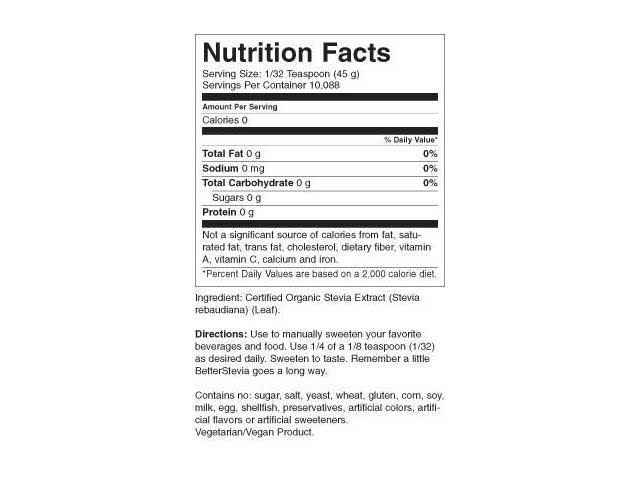 Now Foods Better Stevia Extract Powder – 1 lb tub - Image 9
