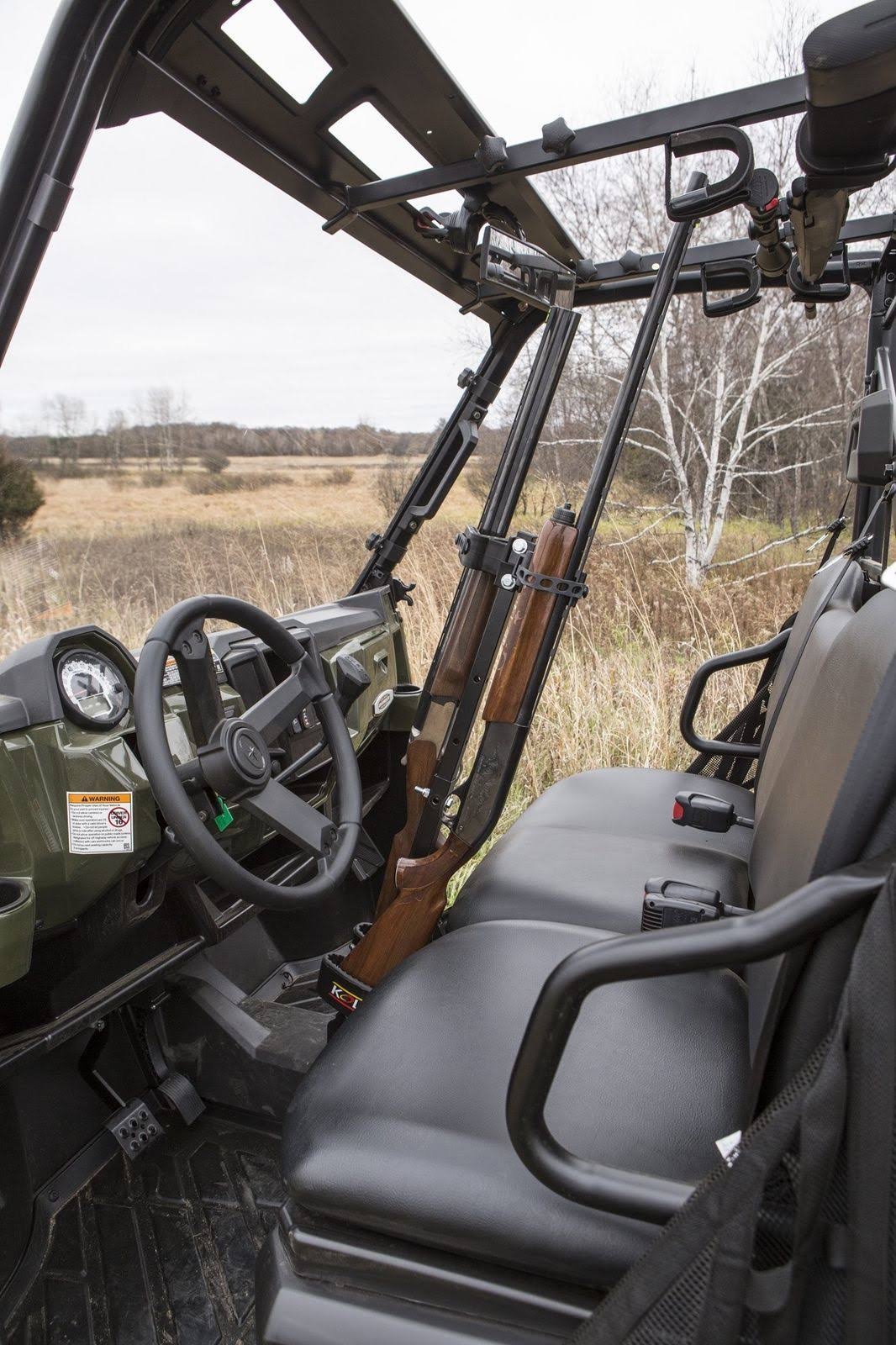 Double UTV Cab Floor Mount Gun Rack Adjustable Vertical Gun Rack Floor Holder 20073 - Image 3