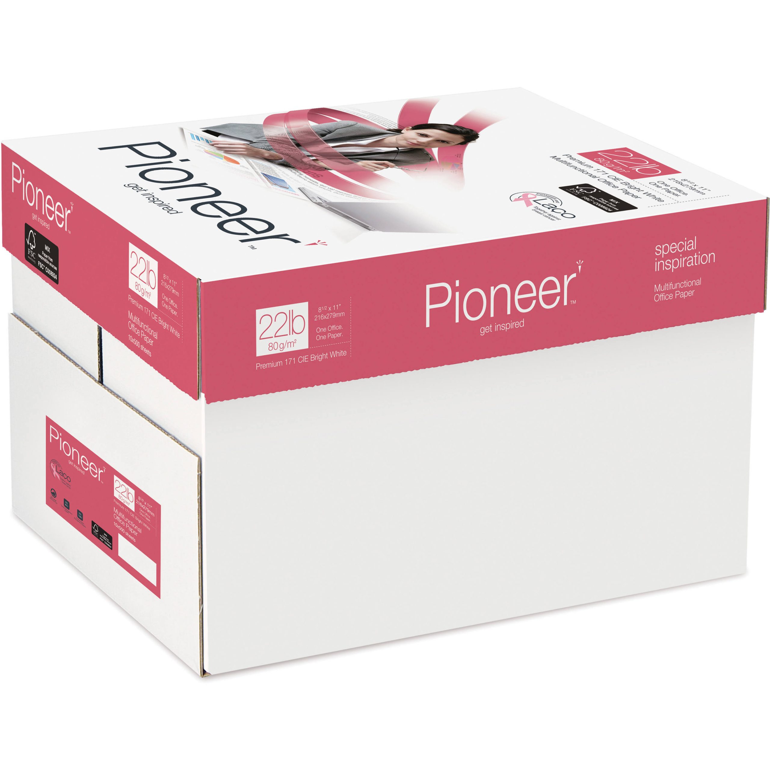 Pioneer Multipurpose Paper 99 Brightness 22 lbs. 8-1/2 x 11 Bright White 5000 - Image 4