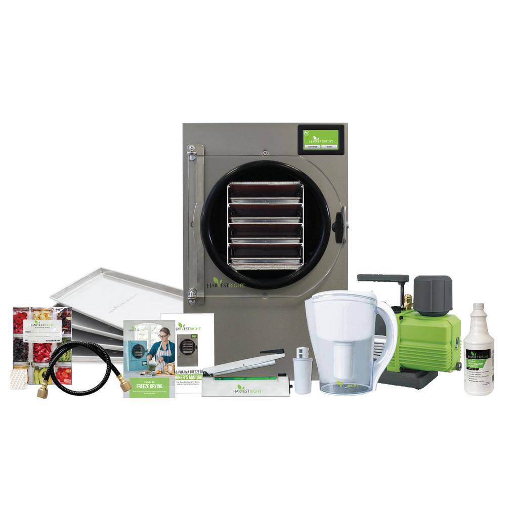 Harvest Right 5-Tray Medium Black Aluminum Freeze Dryer with Mylar Starter Kit HRFD-SBL - Image 6