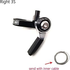 Alternative view of Getno Bicycle Brake Lever Changing Gears Bicycle Internal Right 3 5 9, Gearbox Reducer for Bicycle Folding Derailleurs Handles Change Bicycle Road