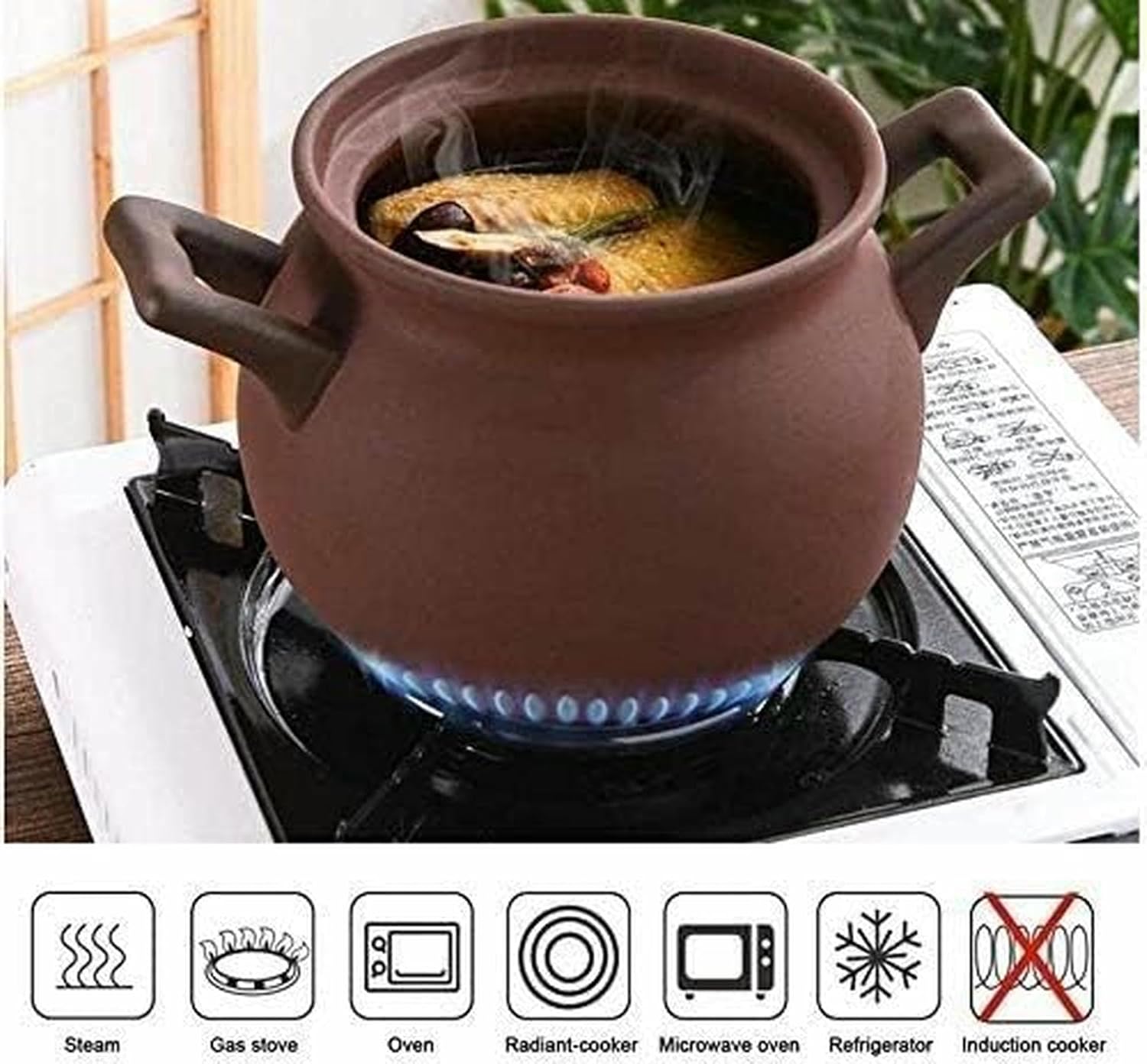 Ceramic Casserole clay pot for cooking pots claypot casserole dish dishes cazuelas de barro ceramic cookware japanese stew oven bakeware stoneware - Image 5