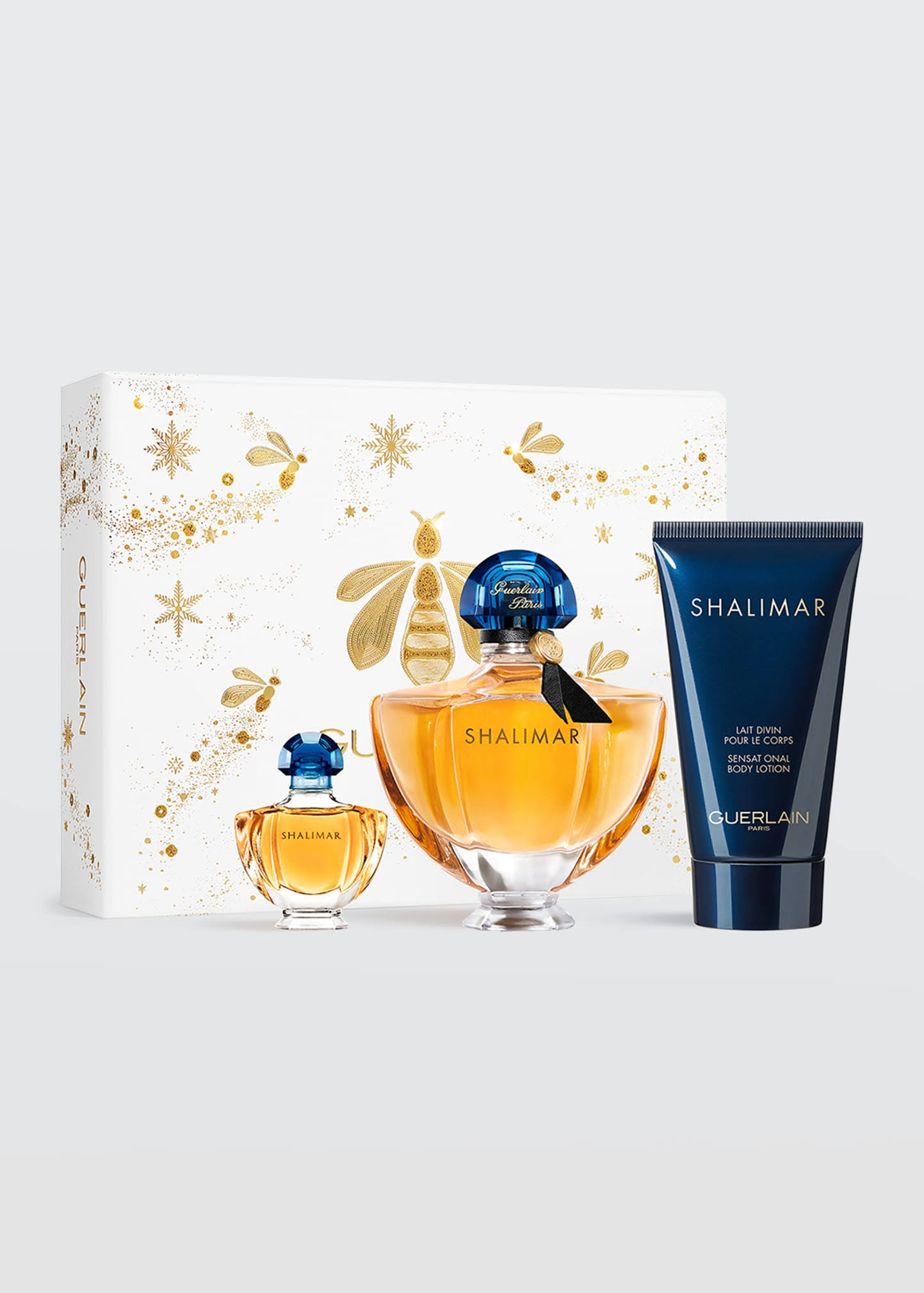 Guerlain Womens Shalimar Eau De Parfum 3Piece Holiday Set Value