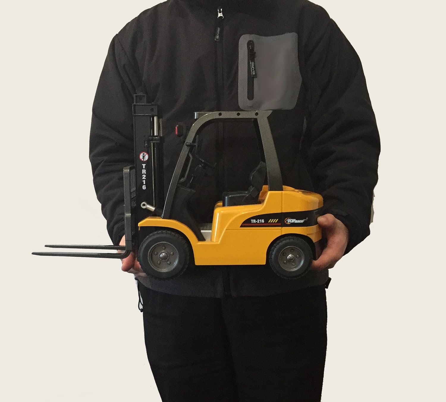 Top Race Jumbo Remote Control Forklift 13 Inch Tall, 8 Channel Full Functional Professional RC Forklift Construction Toys, High Powered Motors, 1:10 Scale – Heavy Metal – (TR-216) - Image 2