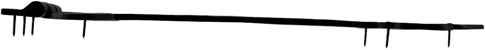 Renovators Supply Manufacturing Black Wrought Iron Door Strap Hinge 18 Long Antique Fleur De Lis Style Rust Resistant Flush Mount Door Hinges for Cabinet Or Barn Doors with Hardware Pack of 2 - Image 6