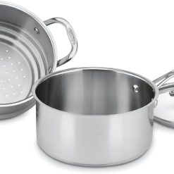 Cuisinart 77-35CG Chef’s Classic Stainless 3-Piece 3-Quart Steamer Set