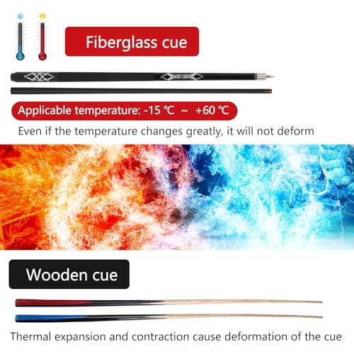 Fiberglass Graphite Composite Billiard Pool Cue Sticks 18oz 19oz 20oz 21oz 58inch - Image 17