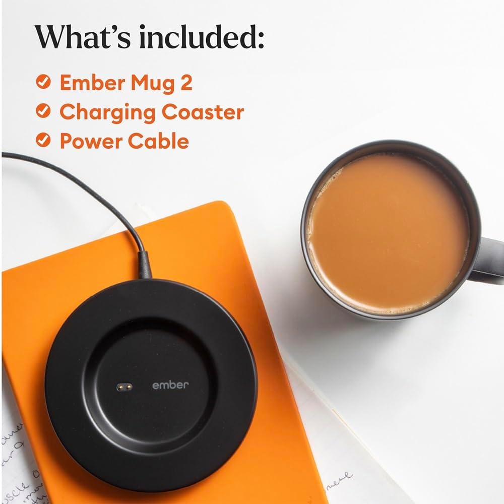 Ember Temperature Control Smart Mug 2, 14 Oz, App-Controlled Heated Coffee Mug with 80 Min Battery Life and Improved Design, White - Image 9