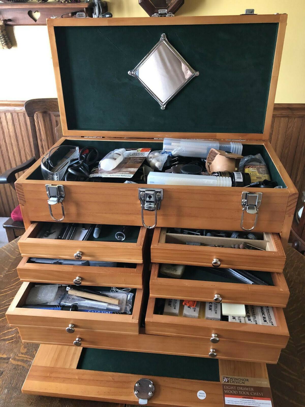 Windsor Design 8 Drawer Wood Tool Chest