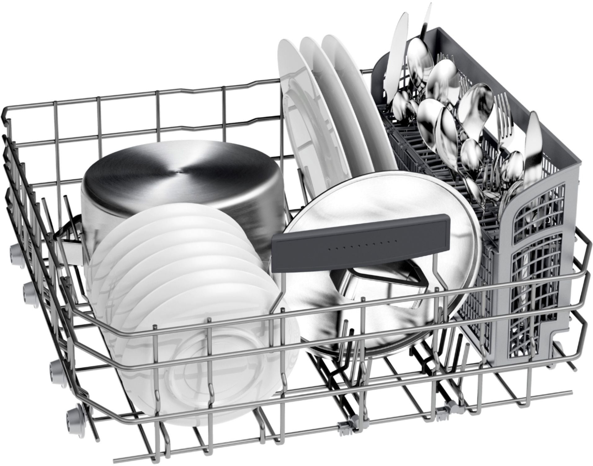 Bosch – 800 Series 24 Top Control Built-In Dishwasher with CrystalDry, Stainless Steel Tub, 3rd Rack, 42 dBa – Stainless steel - Image 15