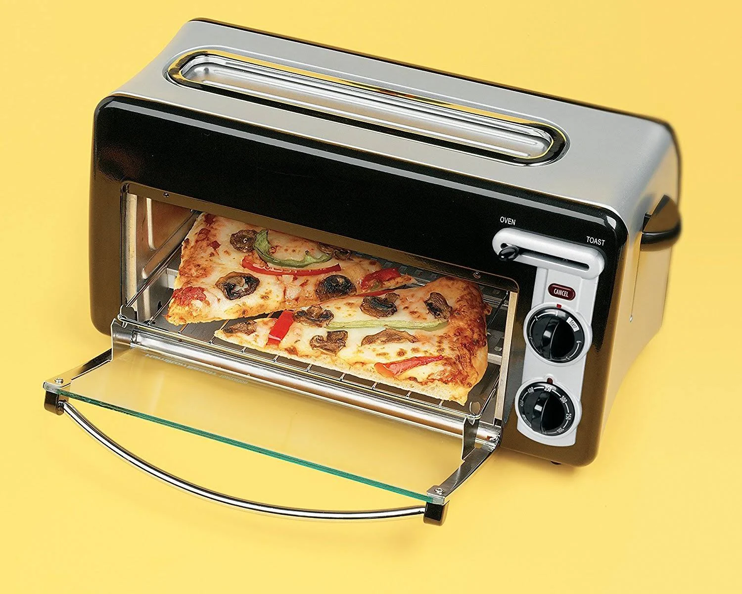 Hamilton Beach Toastation 2-Slice Toaster and Countertop Oven Black 22708 2024 Best Sellers - Image 3