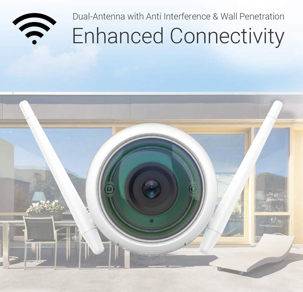 EZVIZ Security Camera Outdoor 1080P WiFi, 100ft Night Vision, Weatherproof, Smart Motion Detection Zone, 2.4GHz WiFi Only(C3WN, 2 Packs) - Image 5