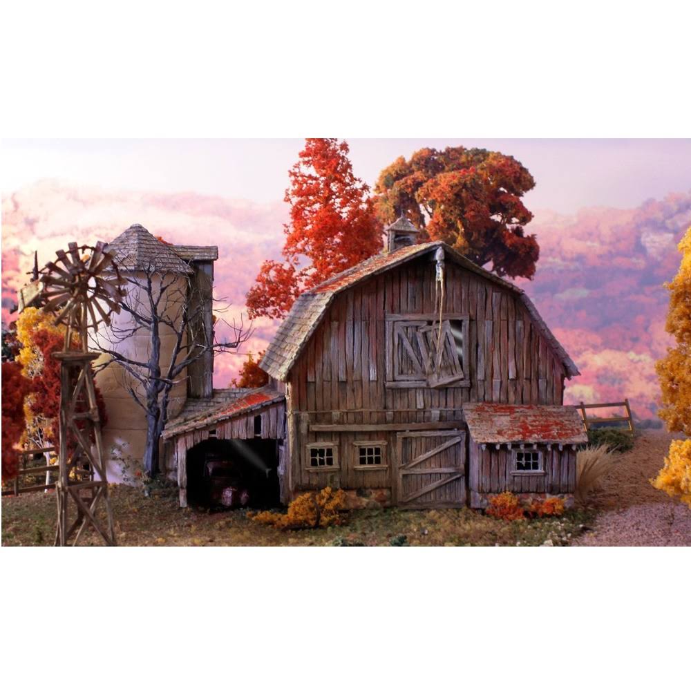 Woodland Scenics HO Old Weathered Barn Built u0026 Ready BR5038 - Image 2