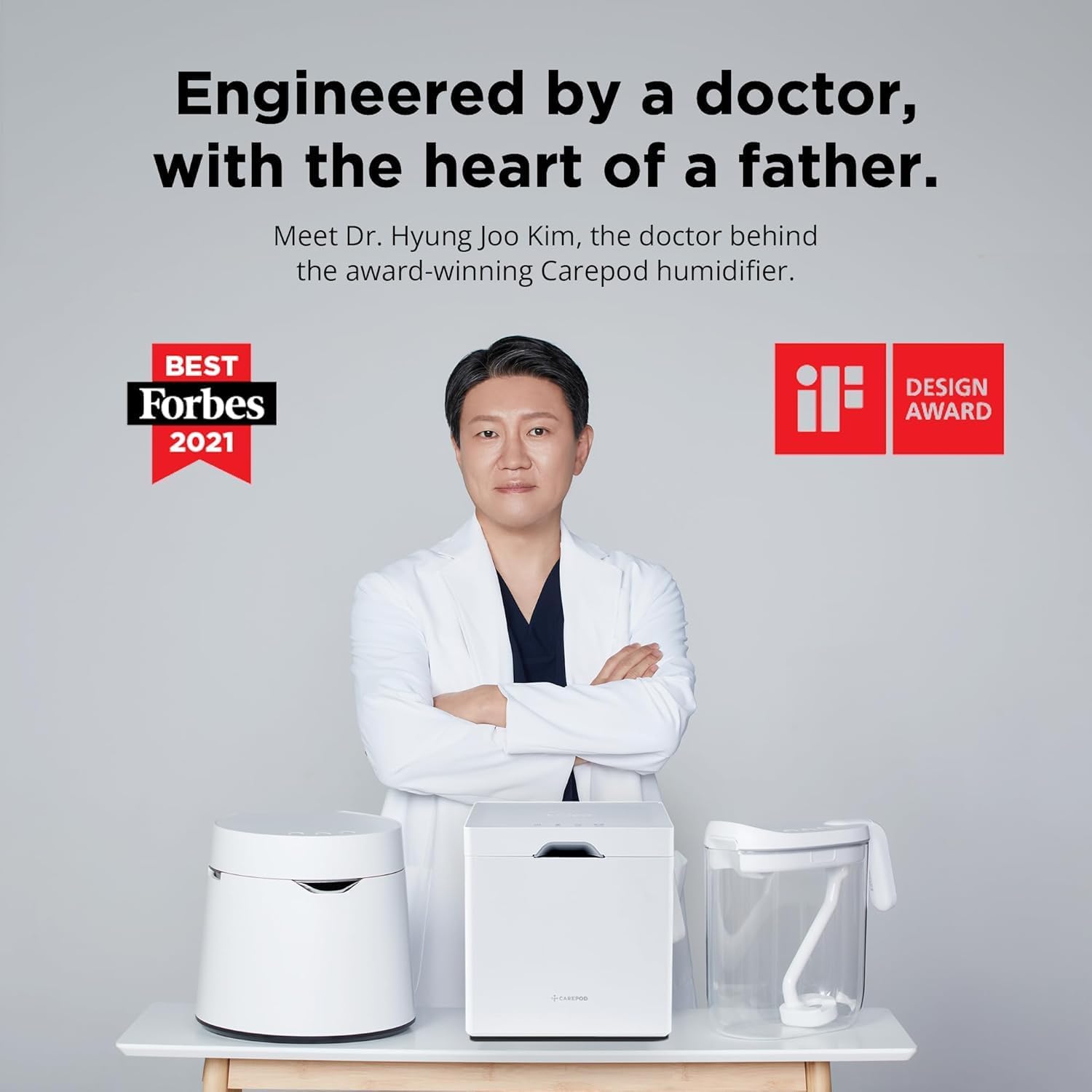 Carepod 31S Stainless Steel Humidifier, 1Gal/4L, Quiet, Filter-Free - Image 4
