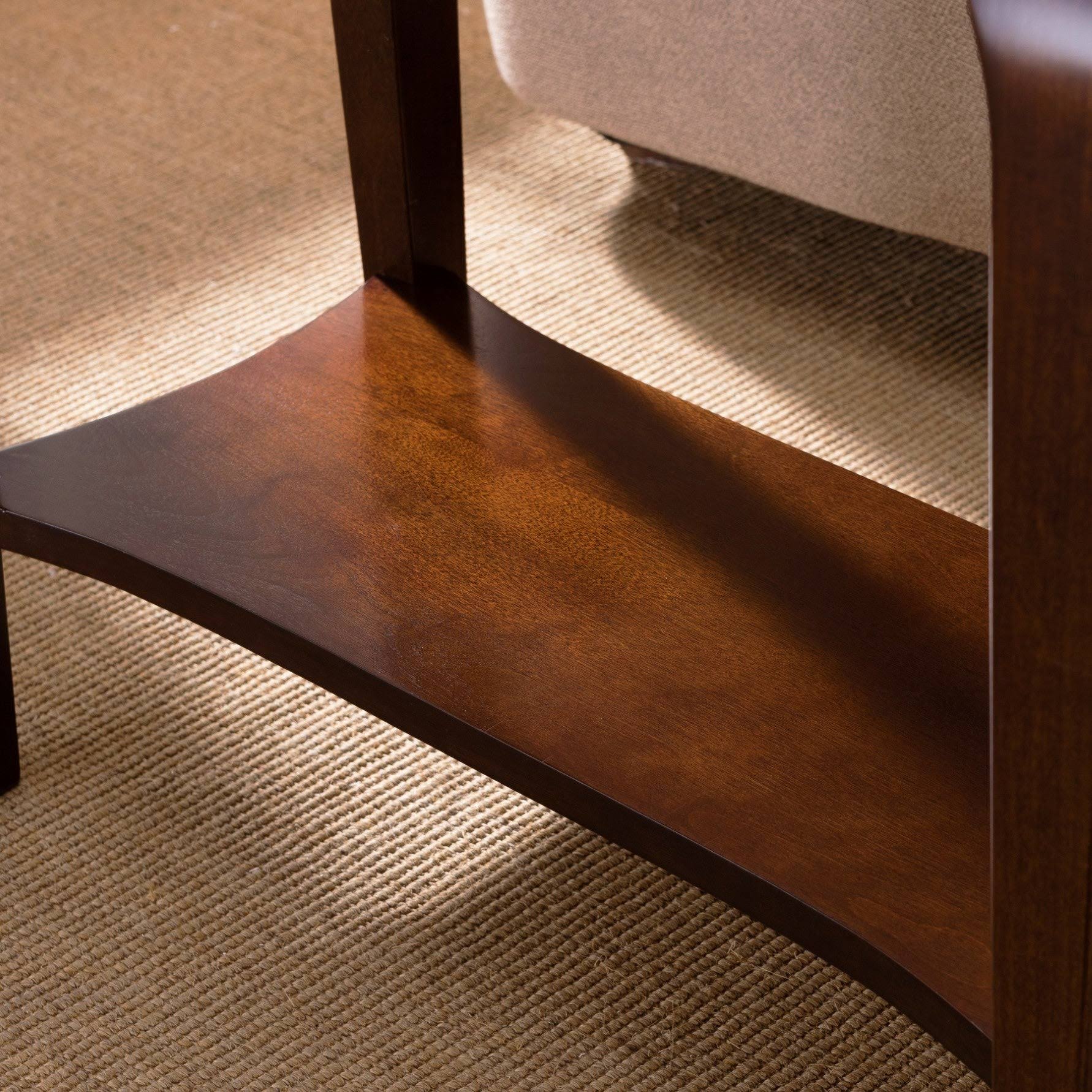 Leick Home Stratus Narrow Chairside Table, Heartwood Cherry - Image 5