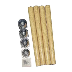 Alternative view of 4Pcs Wooden Furniture Legs Replace Parts Anti Slip Durable Wood Table Legs Desk Table Feet Legs for Couch Night Stand Dresser 50cm