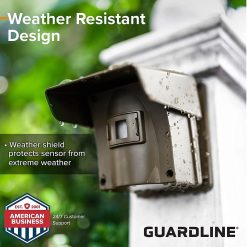 Alternative view of Guardline Wireless Driveway Alarm – Motion Sensor Alarm Set with 4 Sensors and 1 Receiver – 500 Foot Range – Weatherproof, Outdoor Security Alert System for Home & Property?