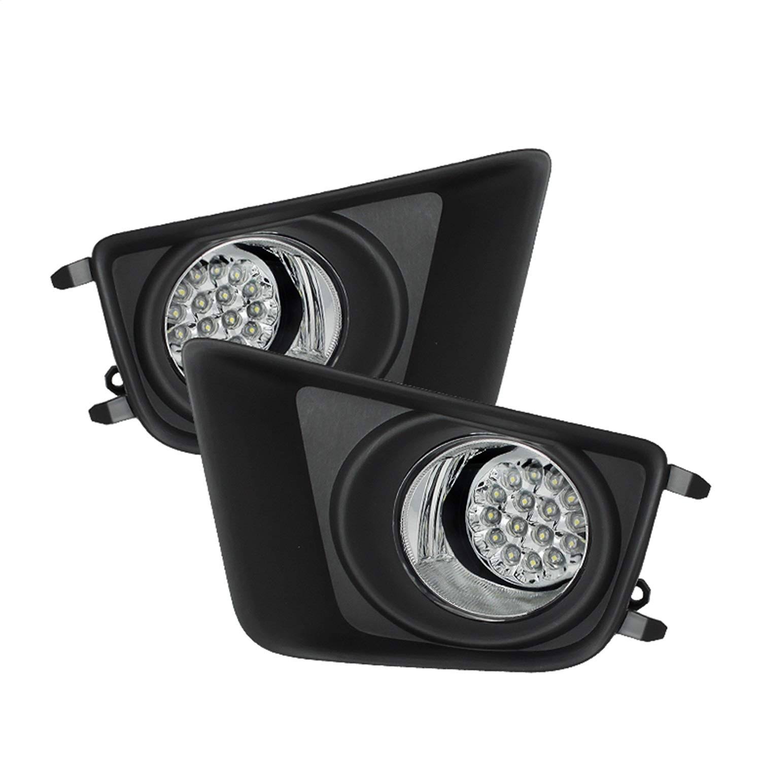 2012-2015 Toyota Tacoma Spyder LED Fog Lights Clear 5075154